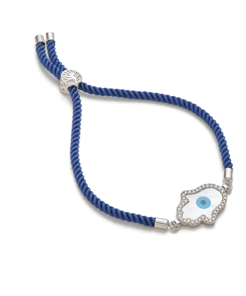 Hamsa Adjustable Cord Bracelet