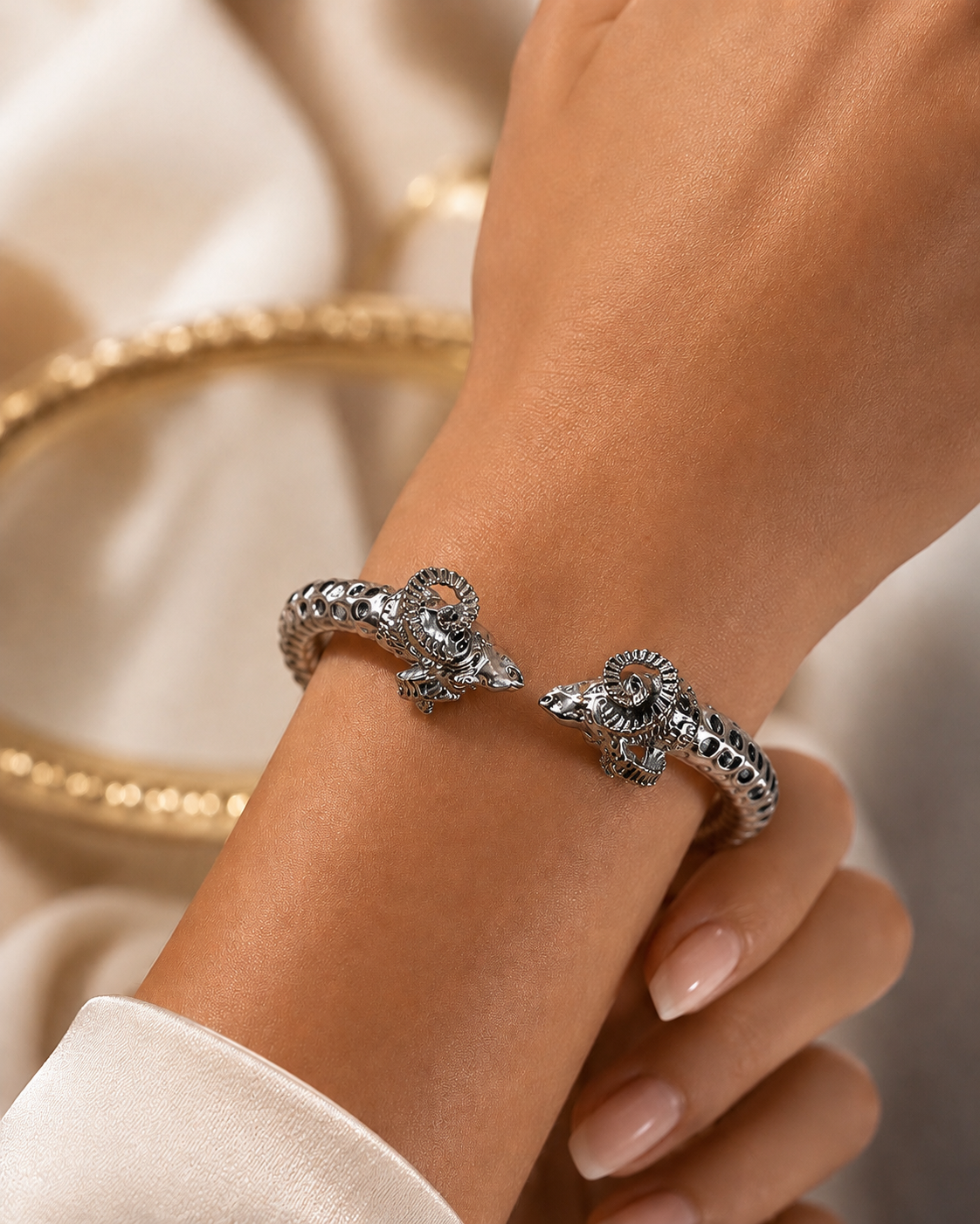 Animal Head Bracelet Cuff