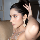 Kelly Crystal Encrusted Tear Drop Earrings