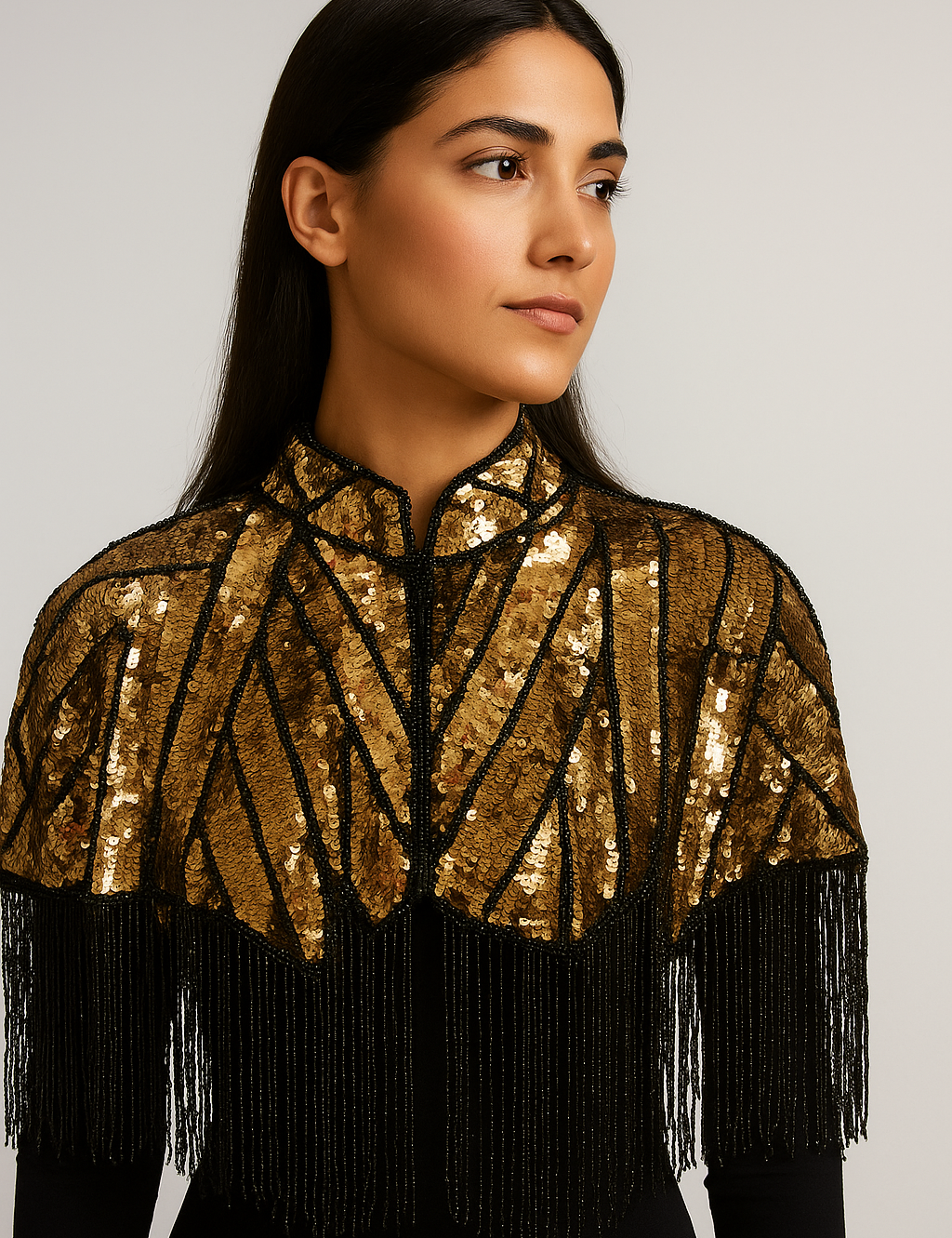 Mademoiselle Aurielle Beaded Cape