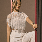Iconic Audrey Beaded Cape - Bansri Mehta Design