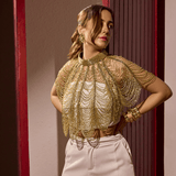 Iconic Audrey Beaded Cape - Bansri Mehta Design