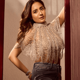 Iconic Audrey Beaded Cape - Bansri Mehta Design