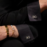 Swarovski Initial Cufflinks