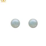 16mm Button Mother of Pearl Stud Earrings - Bansri Mehta Design