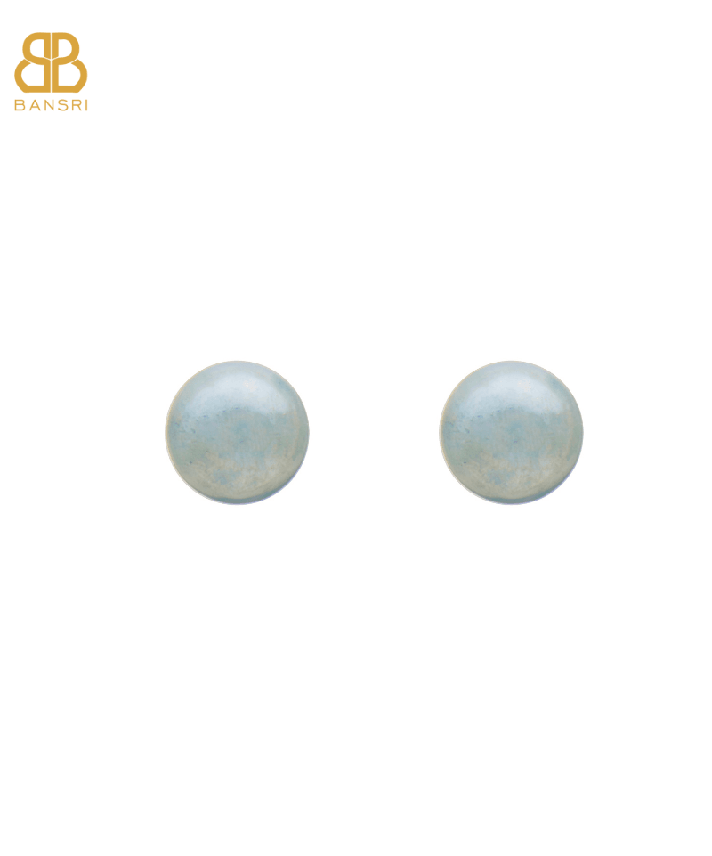 16mm Button Mother of Pearl Stud Earrings - Bansri Mehta Design