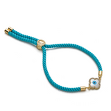 Lucky Clover Adjustable Cord Bracelet