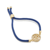Om Adjustable Cord Bracelet For Mens