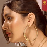Personalized Name Hoop Earrings