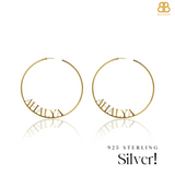 Personalized Name Hoop Earrings