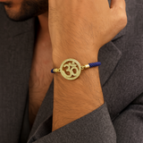 Om Adjustable Cord Bracelet For Mens