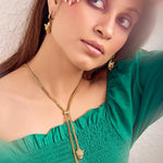 Panther Lariat Necklace, Bracelet, Earring & Ring Set - Bansri Mehta Design