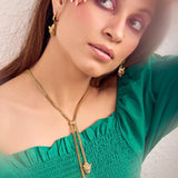 Panther Lariat Necklace, Bracelet, Earring & Ring Set - Bansri Mehta Design