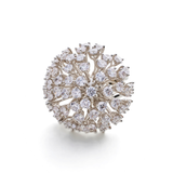 Tiffany Goddess Cocktail Ring - Bansri Design 