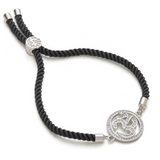 Om Adjustable Cord Bracelet For Mens