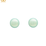 16mm Button Mother of Pearl Stud Earrings - Bansri Mehta Design