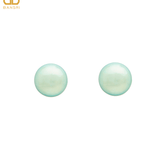 16mm Button Mother of Pearl Stud Earrings - Bansri Mehta Design