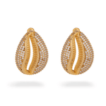 Irina Studded Seashell Earring - Bansri Mehta Design