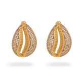 Irina Studded Seashell Earring - Bansri Mehta Design