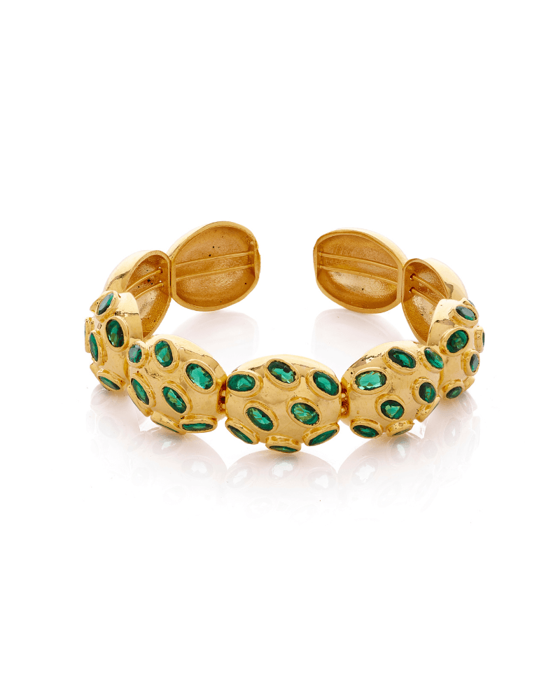 Alena Polki Crystal Bangle Bracelet - Bansri Mehta Design