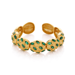Alena Polki Crystal Bangle Bracelet - Bansri Mehta Design