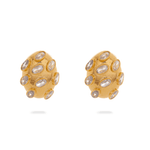 Polki Stone Stud Earring - Bansri Mehta Design