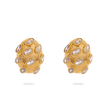 Polki Stone Stud Earring - Bansri Mehta Design