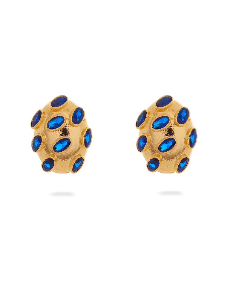 Polki Stone Stud Earring - Bansri Mehta Design
