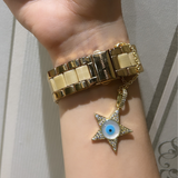 North Star Evil Eye Watch Charm