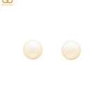 16mm Button Mother of Pearl Stud Earrings - Bansri Mehta Design