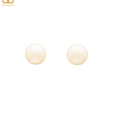16mm Button Mother of Pearl Stud Earrings - Bansri Mehta Design