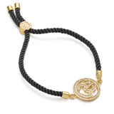 Om Adjustable Cord Bracelet For Mens