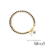 Personalized Initial Evil Eye Mangalsutra Bracelet