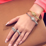 Panther Lariat Necklace, Bracelet, Earring & Ring Set - Bansri Mehta Design