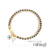 Personalized Initial Evil Eye Mangalsutra Bracelet