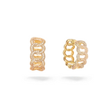 Cuban Link Swarovski Hoop Earring