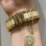 Hand of Fatma Evil Eye Watch Charm