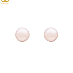 16mm Button Mother of Pearl Stud Earrings - Bansri Mehta Design