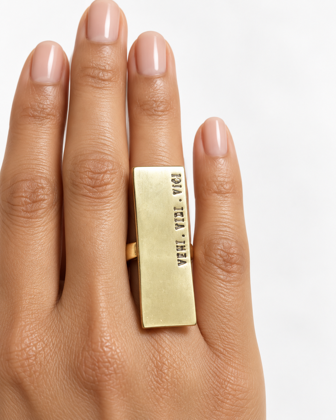 Veni Vidi Vici Engraved Signet Ring