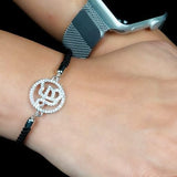 Ek Onkar Charm Adjustable Cord Bracelet For Men