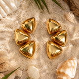 Sculptural Triangle Earrings