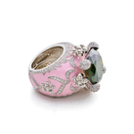 Isabeau Goddess Pink Emerald Cocktail Ring - Bansri Design 
