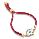 Hamsa Adjustable Cord Bracelet