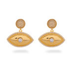 Power Evil Eye Statement Earring - Bansri Mehta Design