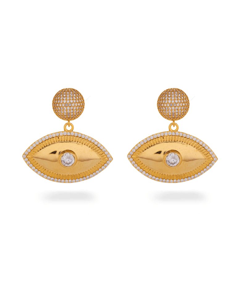 Power Evil Eye Statement Earring - Bansri Mehta Design