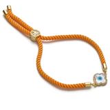 Lucky Clover Adjustable Cord Bracelet