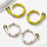 Serpentine Hoop Earrings