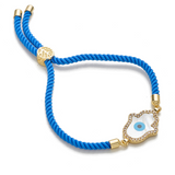 Hamsa Adjustable Cord Bracelet