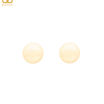 16mm Button Mother of Pearl Stud Earrings - Bansri Mehta Design