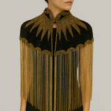 Celestial Bejeweled Tassel Cape
